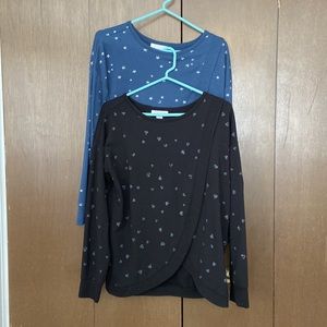 Two nursing/maternity shirts